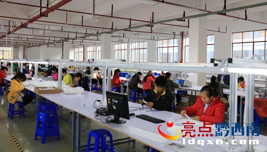圖為園區(qū)電子企業(yè)生產(chǎn)瞬間.JPG